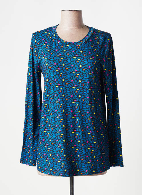 T-shirt imprimé fantaisie manches longues bleu AGATHE & LOUISE femme