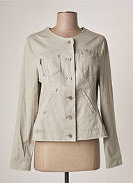Veste casual col rond gris EVA KAYAN femme