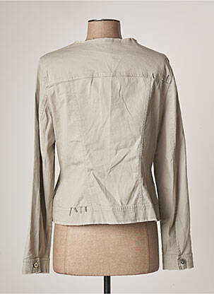 Veste casual col rond gris EVA KAYAN femme