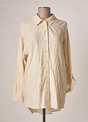 Tunique manches longues col chemisier beige TOM TAILOR femme
