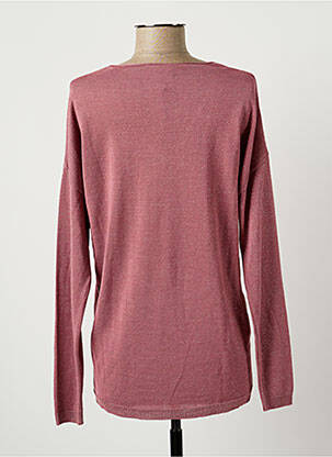Pull coupe droite manches longues rose EVA KAYAN femme