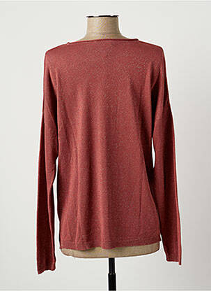 Pull coupe droite manches longues rose EVA KAYAN femme