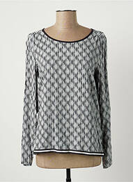 Blouse imprimé fantaisie manches longues bleu SANDWICH femme