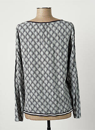 Blouse imprimé fantaisie manches longues bleu SANDWICH femme