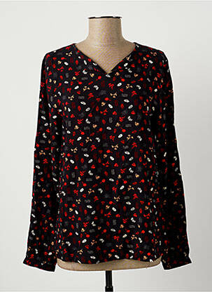 Blouse imprimé fantaisie manches longues noir AGATHE & LOUISE femme
