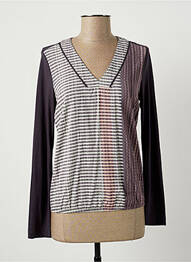 Top tissage jersey manches longues gris SANDWICH femme