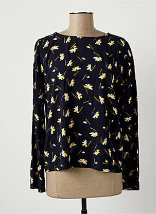 Blouse imprimé fleurs manches longues bleu TOM TAILOR femme