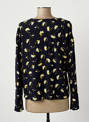 Blouse imprimé fleurs manches longues bleu TOM TAILOR femme