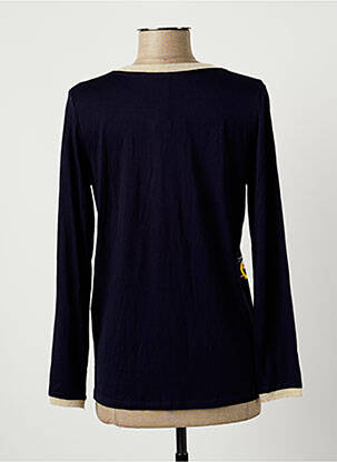 Top tissage jersey manches longues bleu TINTA STYLE femme