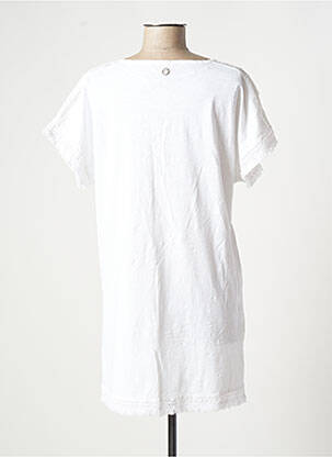 Tunique manches courtes col rond blanc SANDWICH femme