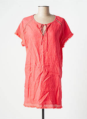 Tunique manches courtes col rond rose SANDWICH femme