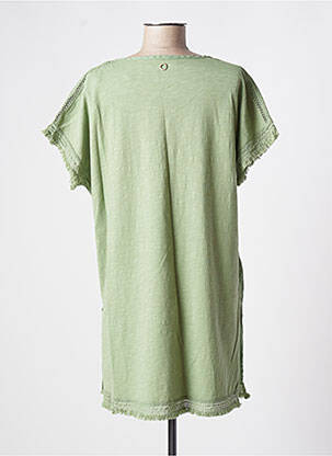 Tunique manches courtes col rond vert SANDWICH femme