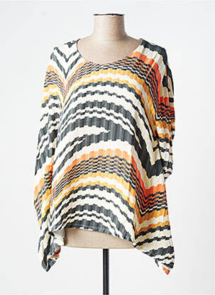 Blouse imprimé fantaisie sans manche gris MERI & ESCA femme