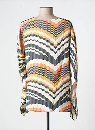 Blouse imprimé fantaisie sans manche gris MERI & ESCA femme