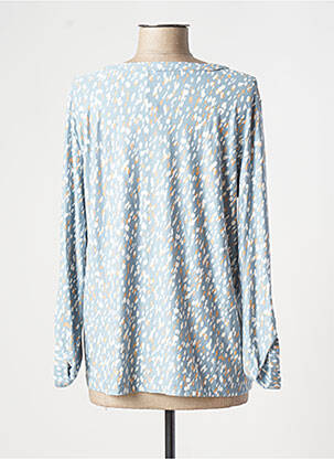 Top stretch manches longues bleu TOM TAILOR femme