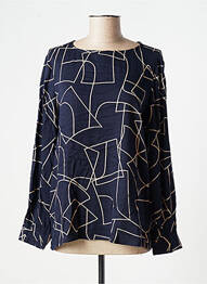 Blouse imprimé fantaisie manches longues bleu TOM TAILOR femme