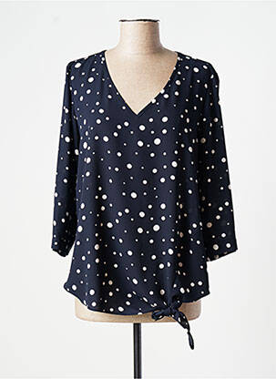Blouse manches 3/4 manches 3/4 bleu BARILOCHE femme