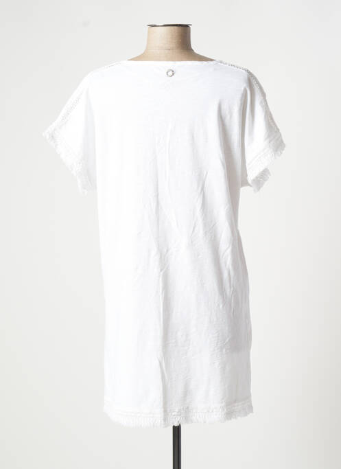 Tunique manches courtes col rond blanc SANDWICH femme