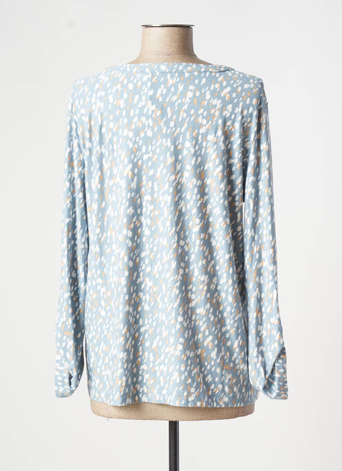 Top imprimé fantaisie manches longues bleu TOM TAILOR femme