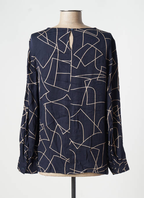 Blouse imprimé fantaisie manches longues bleu TOM TAILOR femme