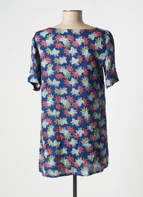Tunique manches courtes bleu AGATHE & LOUISE pour femme
