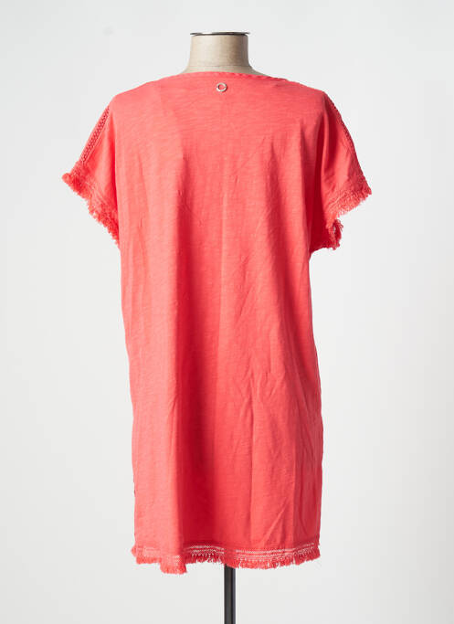 Tunique manches courtes rose SANDWICH pour femme