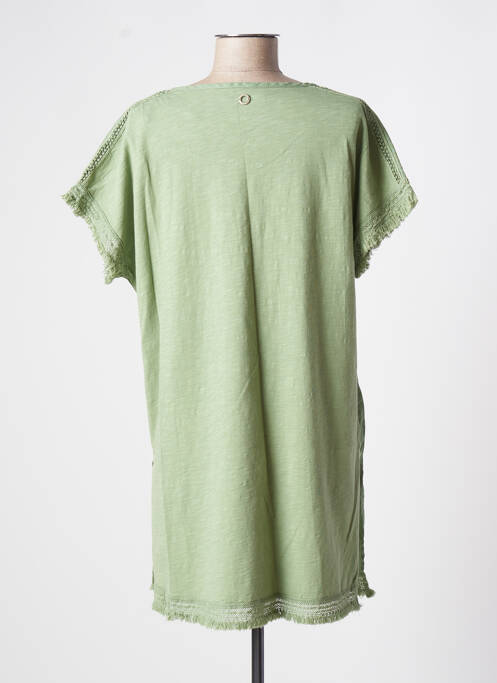 Tunique manches courtes vert SANDWICH pour femme