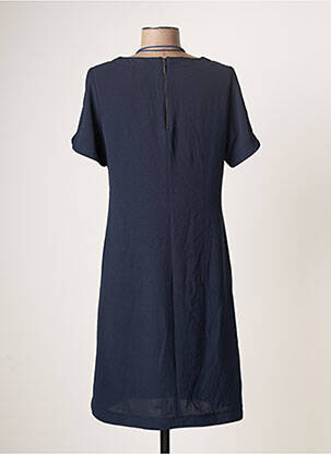 Robe mi-longue manches courtes manches courtes bleu TINTA STYLE femme
