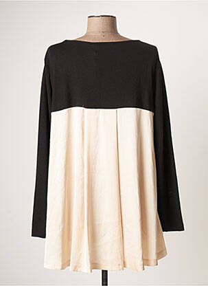 Top tissage jersey manches longues noir LOLA femme