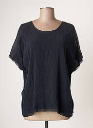 Blouse manches courtes manches courtes bleu EVA KAYAN femme
