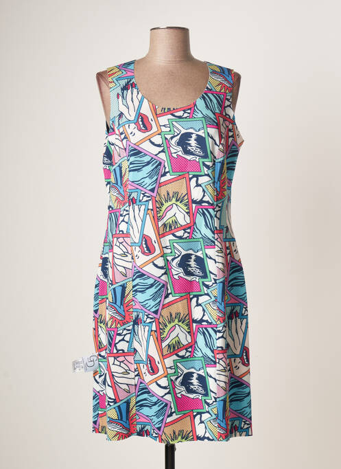 Robe mi-longue bleu GUY DUBOUIS pour femme