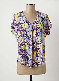 Top stretch manches courtes violet TINTA STYLE femme