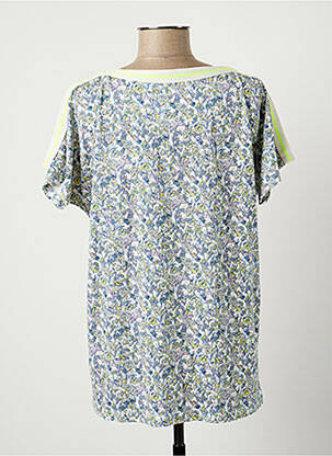 T-shirt coupe droite manches courtes bleu TONI femme