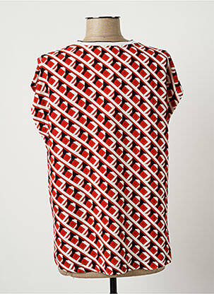 Blouse tissage crêpe rouge ANDAMIO femme