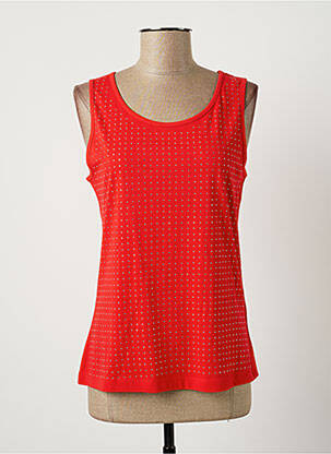 Top sans manche sans manche rouge CONCEPT K femme