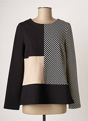Top stretch manches longues noir TINTA STYLE femme