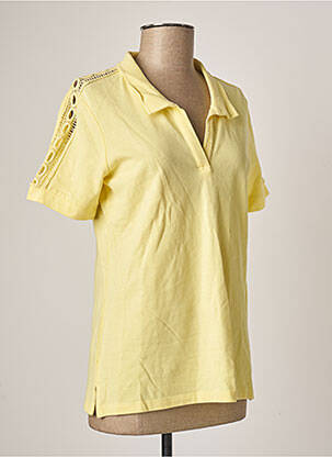 Polo stretch manches courtes jaune CONCEPT K homme