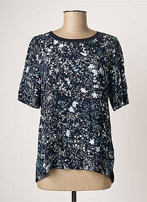 Top tissage jersey sans manche bleu TOM TAILOR femme