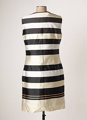 Robe mi-longue sans manche sans manche noir ANDAMIO femme