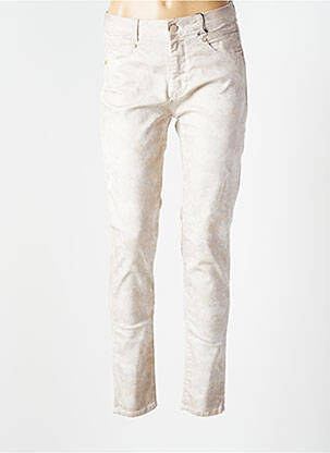 Pantalon slim stretch taille normale beige EVA KAYAN femme
