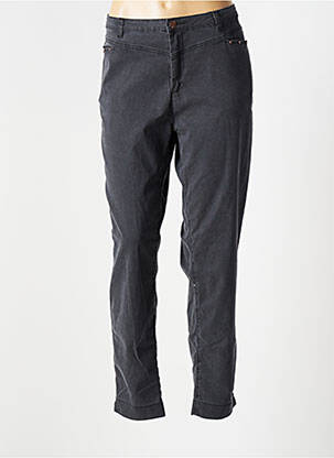 Pantalon slim broderie rivets taille normale gris EVA KAYAN femme