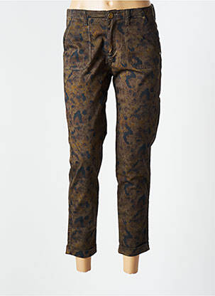 Pantalon 7/8 stretch taille normale vert EVA KAYAN femme