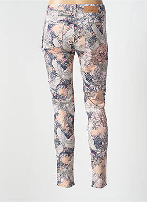 Pantalon slim broderie rivets taille normale rose EVA KAYAN femme