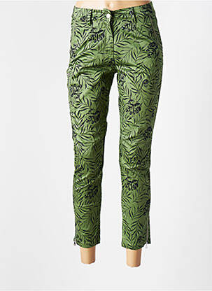 Pantalon slim stretch taille normale vert ANDAM femme
