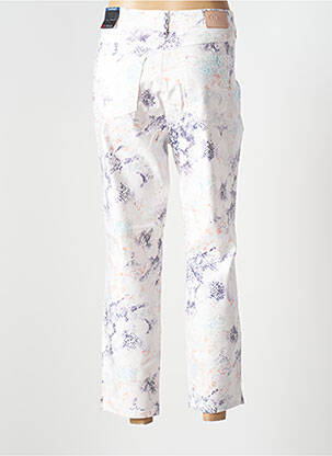 Pantalon slim broderie rivets taille normale blanc TONI femme