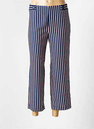 Pantalon 7/8 taille normale taille normale bleu TINTA STYLE femme
