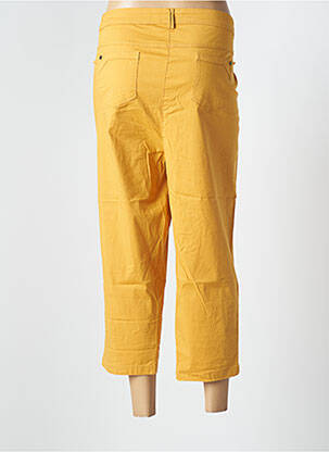 Pantacourt stretch taille normale jaune AGATHE & LOUISE femme