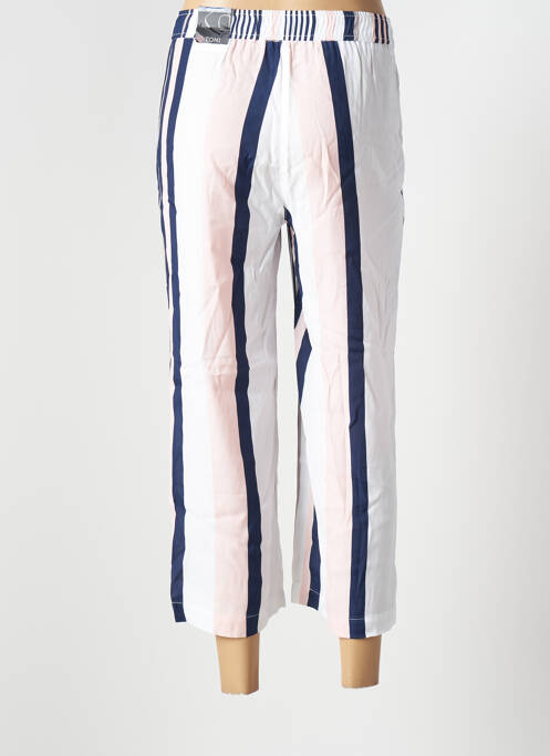 Pantacourt taille élastique taille normale bleu TONI femme