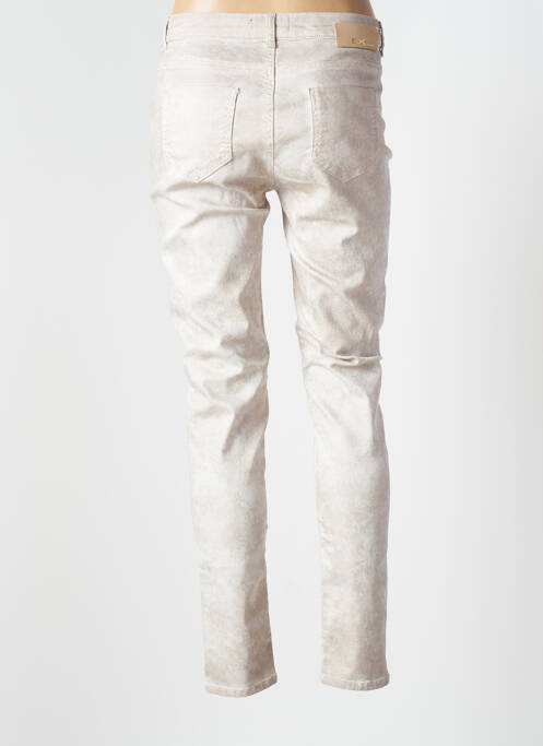 Pantalon slim beige EVA KAYAN pour femme