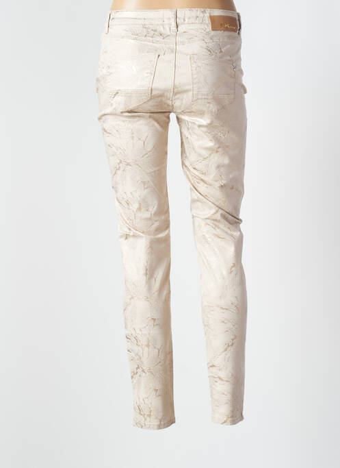 Pantalon slim beige EVA KAYAN pour femme